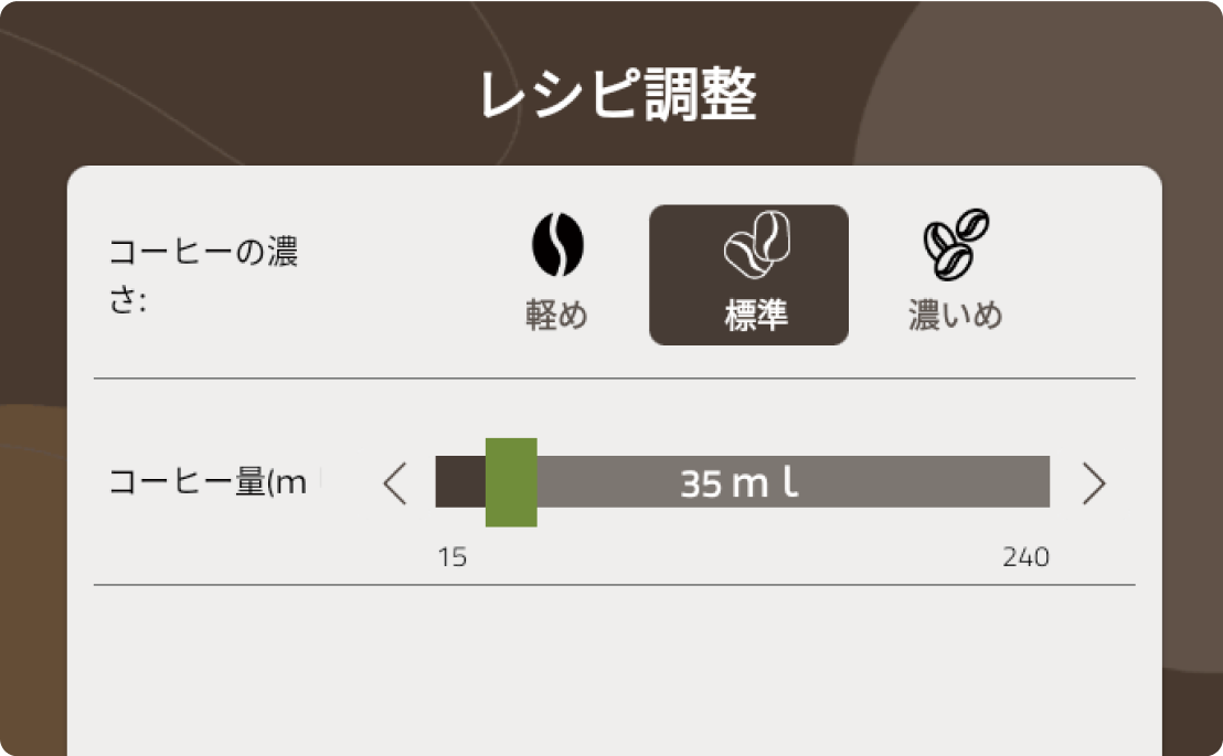 自分の好みの味をオリジナルでカスタイマイズ